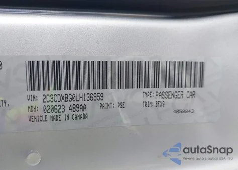 2020 Dodge Charger Sxt Rwd from USA, damaged, VIN 2C3CDXBG0LH136959